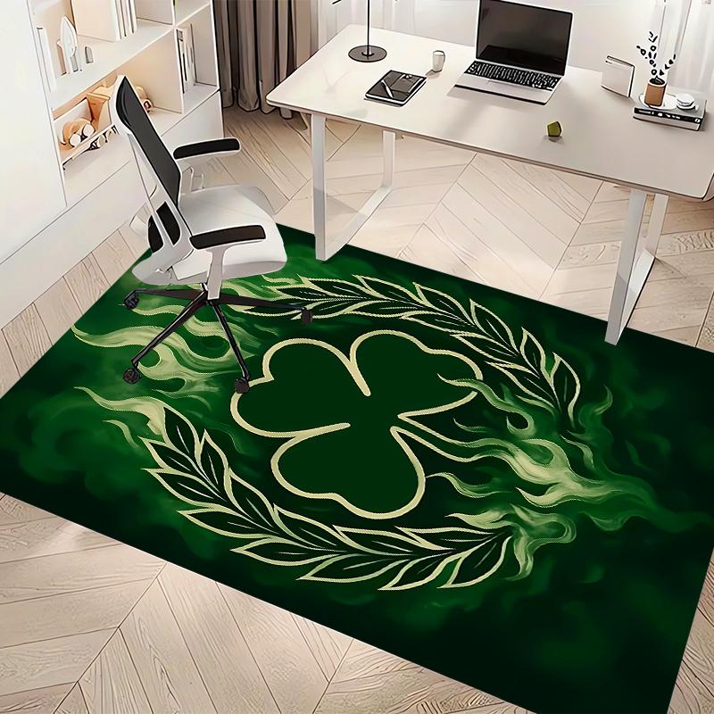 Panathinaikos FC Printed Absorbent Washable Carpet, Non-Slip Bathroom Mats, Kitchen Rugs, Yoga Mat,Living Room Entrance, Camping Picnic Rugs