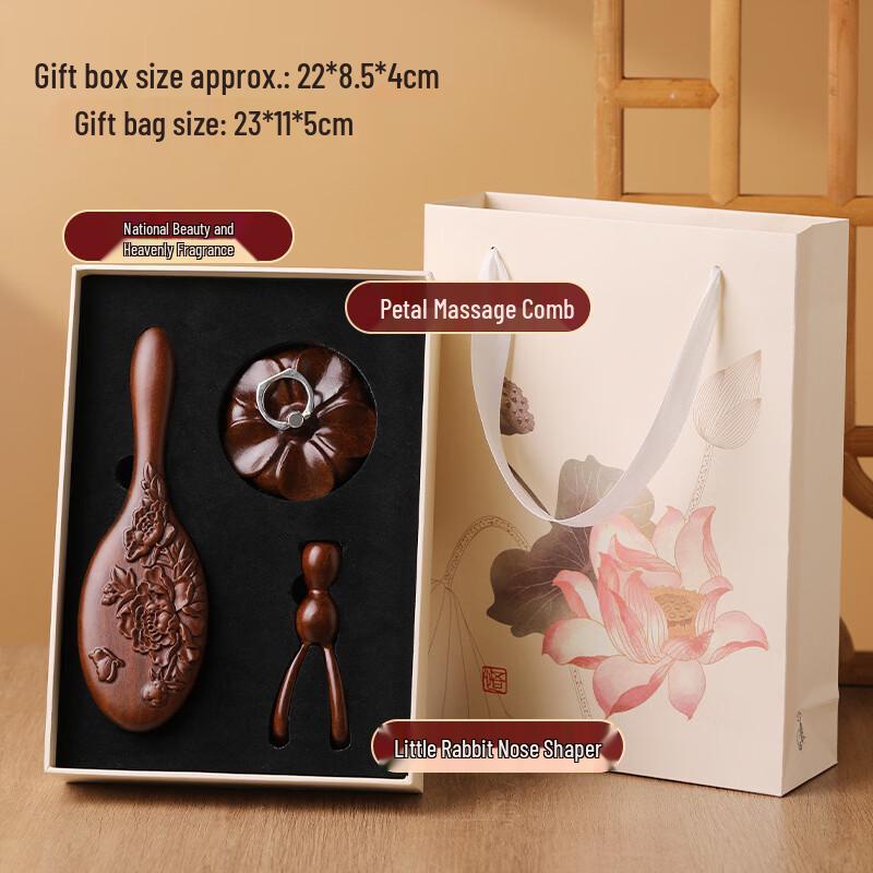 Sandalwood Massage Comb Gift Set