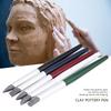 5pcsCelsiusset Silicone Soft Head Clay Pottery Moulding Pen   Craft Tool (Large)