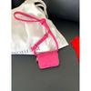 Neue kleine quadratische Tasche, Damen-Umhängetasche, hochwertiges Wechselgeldtäschchen, einfache Einzel-Schulter-Lippenstift-, Kopfhörer-, Mini-Wildledertasche.