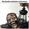 Horror Zombie Crawling Out of Grave with Led Lantern Halloween Garden Decor Statues Movie Walking Dead Creepy