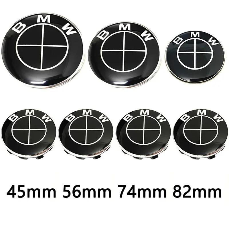 BMW Car Hood Rear Emblem Steering Wheel Stickers Rims Cap Badge 1/4/7 Pcs Compatible with G01 G20 X3 X5 F30 E36 F20 E46 X6 M4 E6 Bzvm78