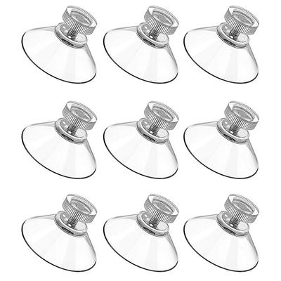 Suction Cup Plastic Pads, Clear PVC Sucker Pads, Strong Adhesive Holder for Windows, Bathrooms, Glass Walls, Car Sun Shades