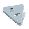 Transparent Triangle Corner Paper Clip - Office & Student Organizer