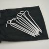 10 Pcs/Lot 18cm Tent Pegs Aluminum Round Tent Stake Alloy Tent Pegs Outdoor Nails Tent Accessories