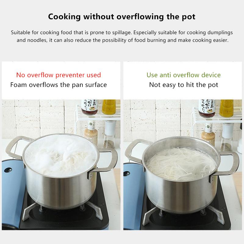 1Pc Stainless Steel Pot Watcher Disc Kitchen Essential Prevent Pasta Soups Milk Boiling Over Boil Control Disc For Home Cookers