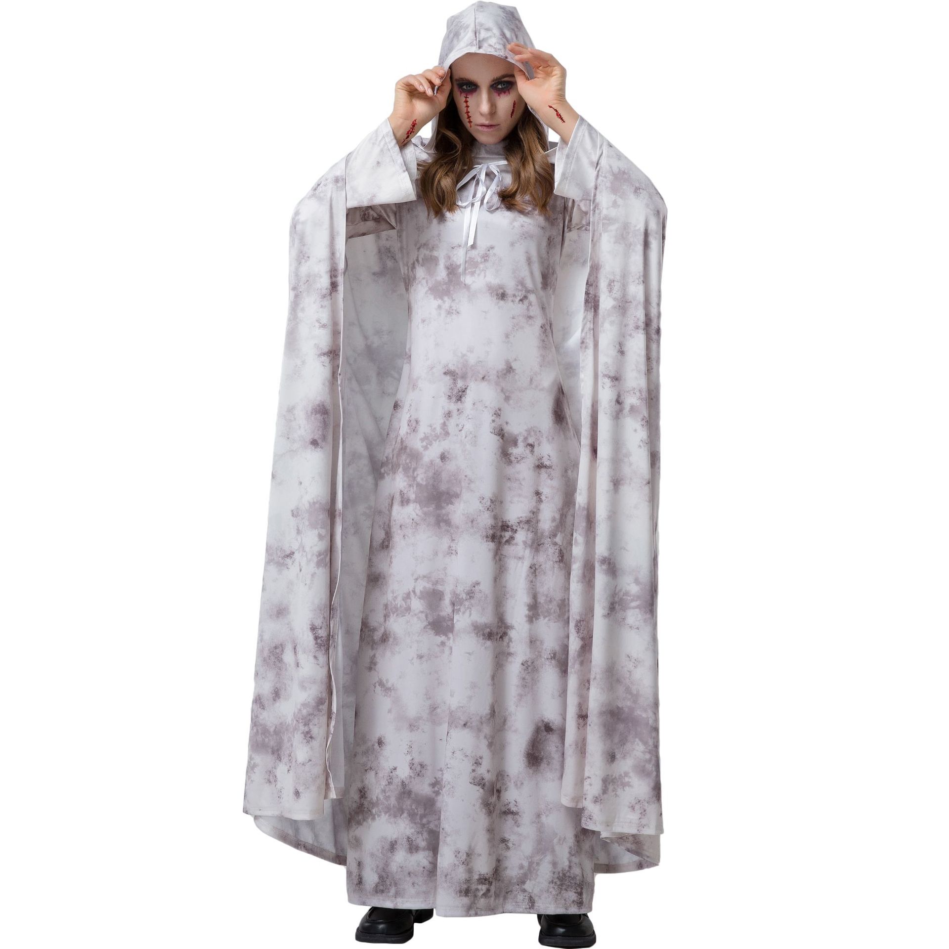 

S-XXL Волшебная мантия Play COS Костюм Хэллоуин Зомби Призрак Ведьма Свадебный костюм для вечеринки Шоу Вампир Призрак S