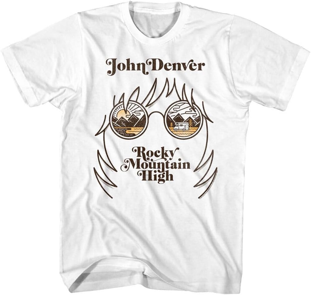John Denver Rocky Mountain High White Men s T Shirt 3XL белый