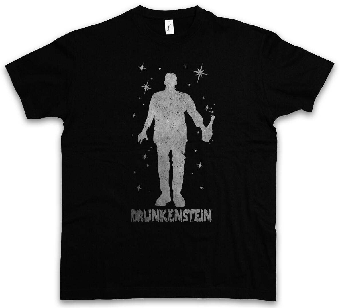 Drunkenstein T-Shirt Mens Womens Tees Top Fun Alcohol Drunk wasted intoxicated Party drunken Hangover 4XL