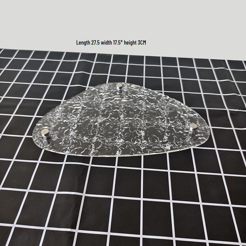 Vielseitiger Acryl- und Glas-Desserttisch-Präsentationsständer für den Innen- und Außenbereich