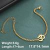 Dawapara Aum Om Ohm Sanskrit Symbol Anklets Bracelet Hindu Yoga Ankle Chain Bracelets Stainless Steel Spiritual Jewelry