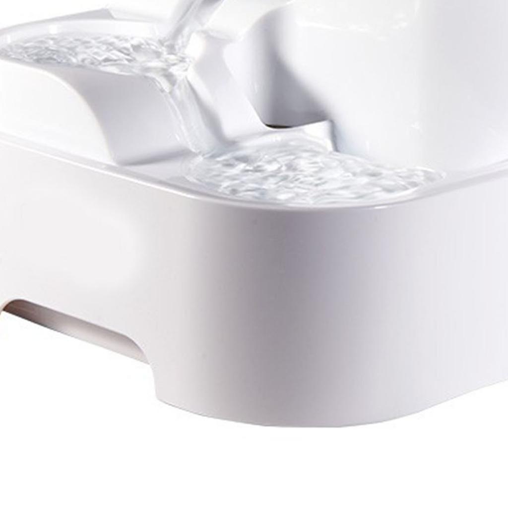 Cat Water Fountain Filtration Recirculating Flowing Live Water Multi Slot Waterfall Type Automatic