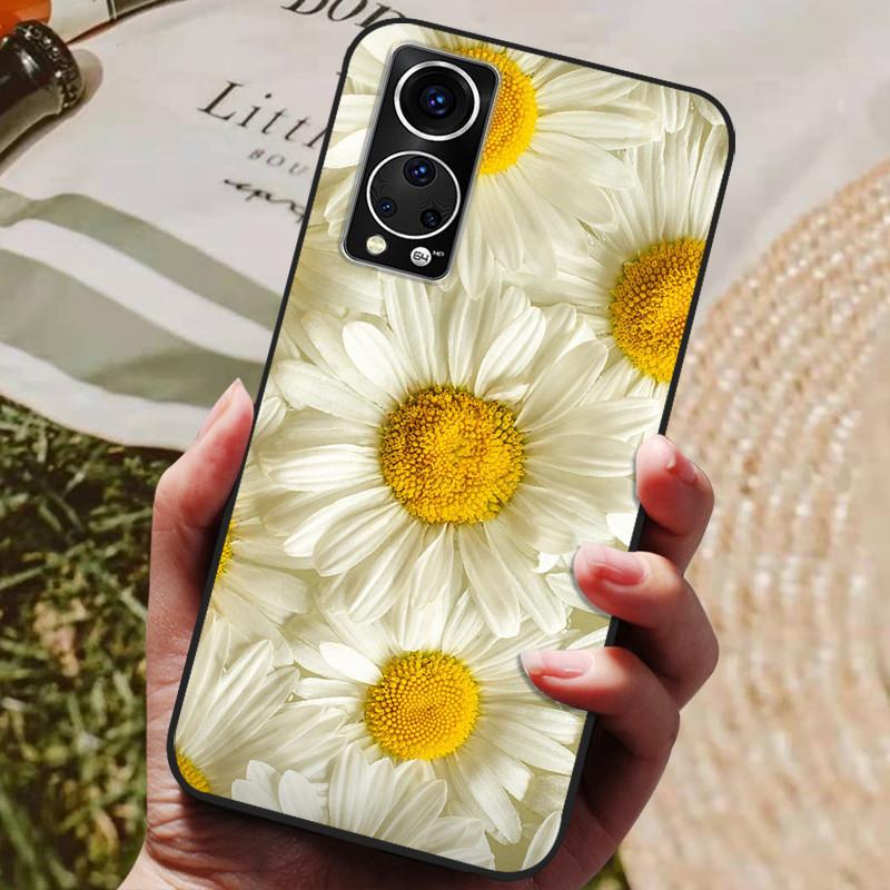 For ZTE Axon 30 5G Case Axon30 Cool Painted Silicone TPU Soft Cover for ZTE Axon 30 30S Cases Black Protective Phone Shells