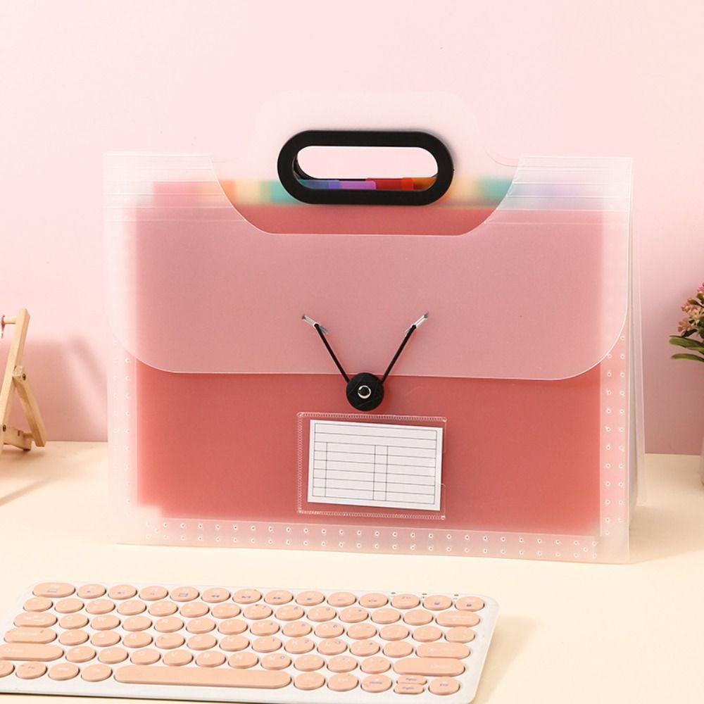 Large Capacity A4 File Folder Accordion Style Documents Organizer Rainbow Folder  Office Student