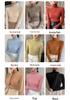 Women's Slim-Fit High-Neck Seamless Wool Base Layer Shirt, Autumn/Winter, Ruched Neck, Knitted Sweater.