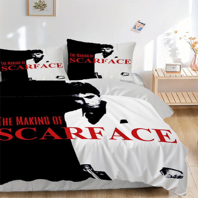 

The Making of Scarface Bedding Set Comforter Cover Gift for Bedroom,Includes 1 Cover and 2 Pillowcases, No InsertB220 135x200cm