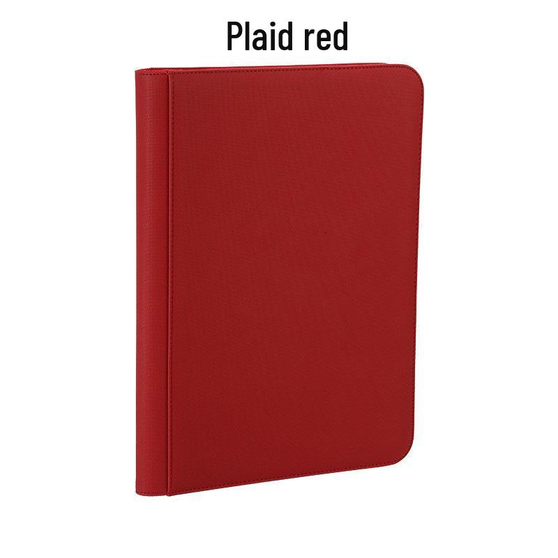 PU Leather Zipper 9-Grid Anime Card Storage Album with 360 Slots for Tabletop Game Cards