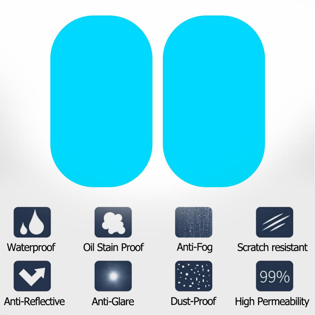 Buy 2x Car Side Mirror Anti Fog Films Anti Glare Waterproof Stickers