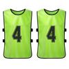 12 PCS Adults Soccer Pinnies Quick Drying Football   Jerseys Sports Scrimmage Soccer   Training Numbered Bibs Practice Sports Vest