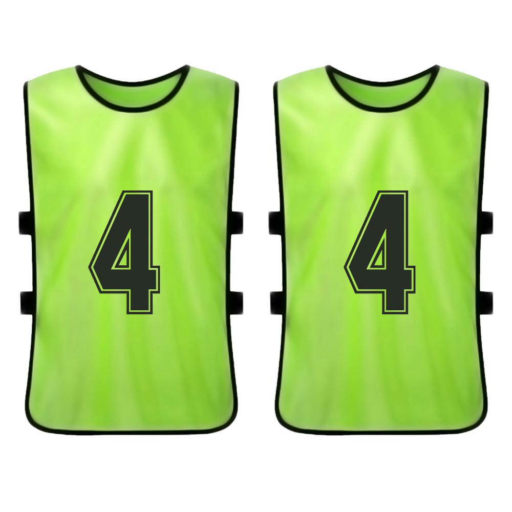 12 PCS Adults Soccer Pinnies Quick Drying Football Jerseys Sports Scrimmage Soccer Training Numbered Bibs Practice Sports Vest