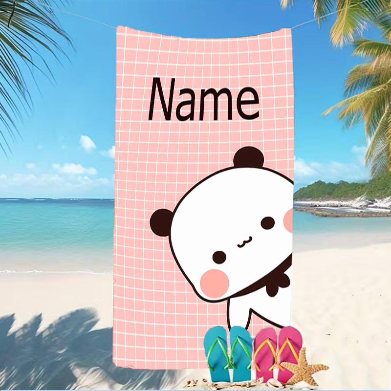 Personalisierbare Strandtücher im Bubu Dudu Design. Geeignet für den Strand, Yoga, Sport;ideal als Strandzubehör