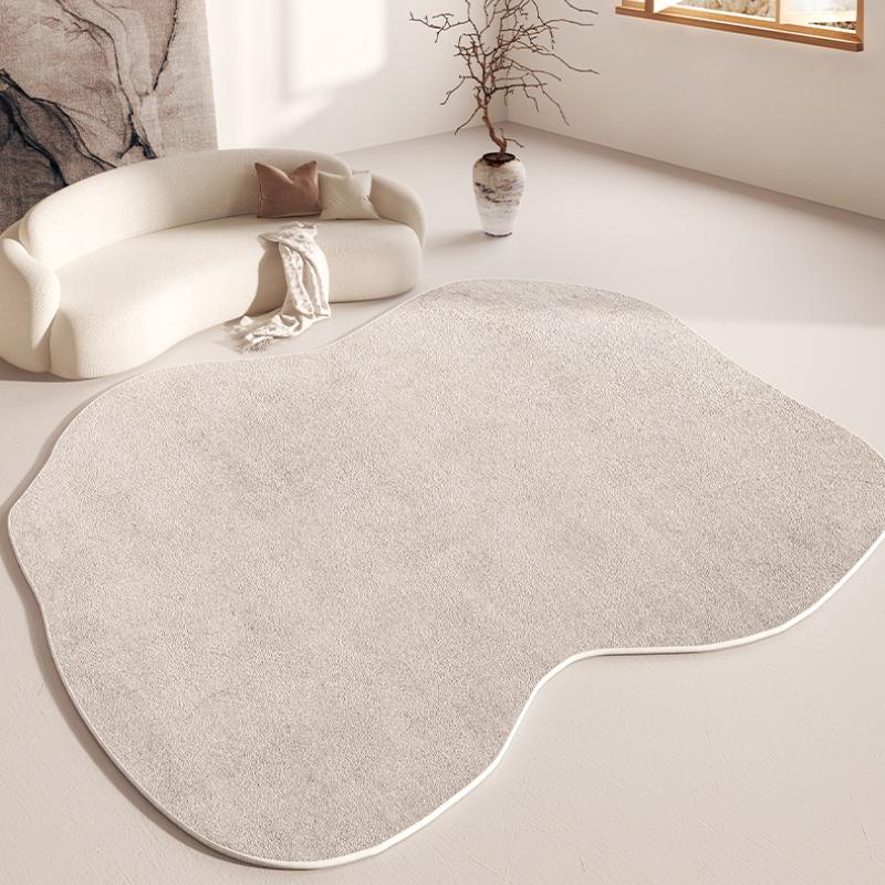 Wabi-sabi Stijl Tapijten voor Woonkamer Onregelmatig Lounge Antislip Kleed Licht Luxe Slaapkamer Decoratie Tapijt Home Wasbaar Vloermat 100x160cm