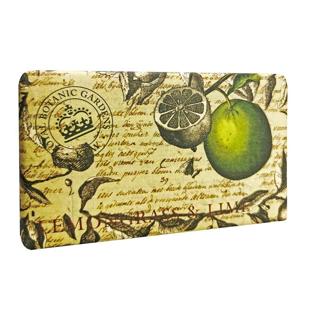 English Soap Company KEW GARDEN Luxury Scrub Soaps Lemongrass Lime &