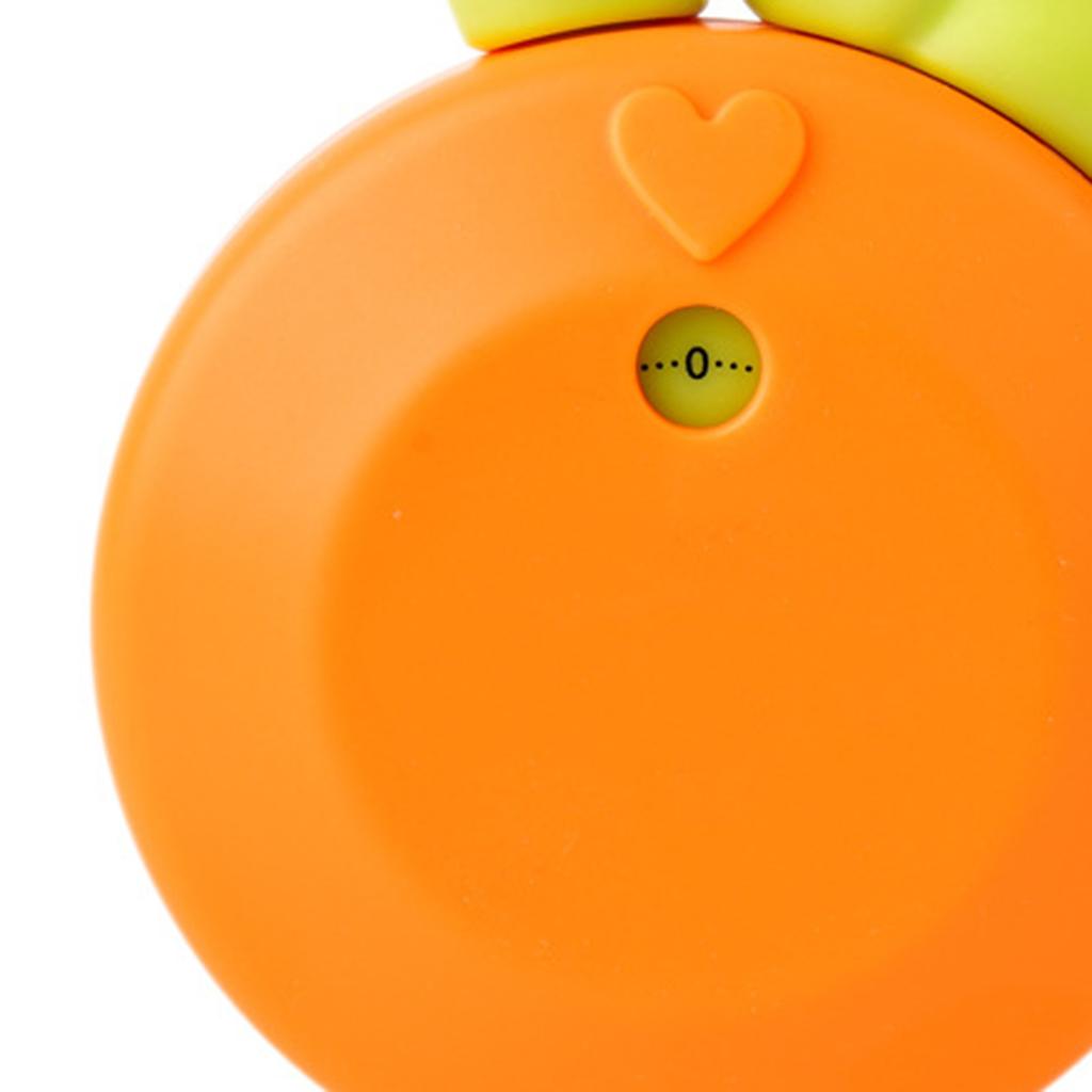 Cute Mechanical Timer Multipurpose Innovative Cartoon Rabbit Accurate Kitchen Timer for Kids Study Cooking Orange