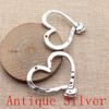 Big Heart Shaped Charms Pendant For Bracelet Necklace Jewelry Making Craft Findings