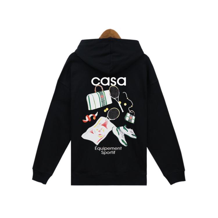 Herbst und Winter Neu Casablanca Casablanca Buchstabendruck Kapuzenpullover Frottee reine Baumwolle Herren und Damen gleicher Stil