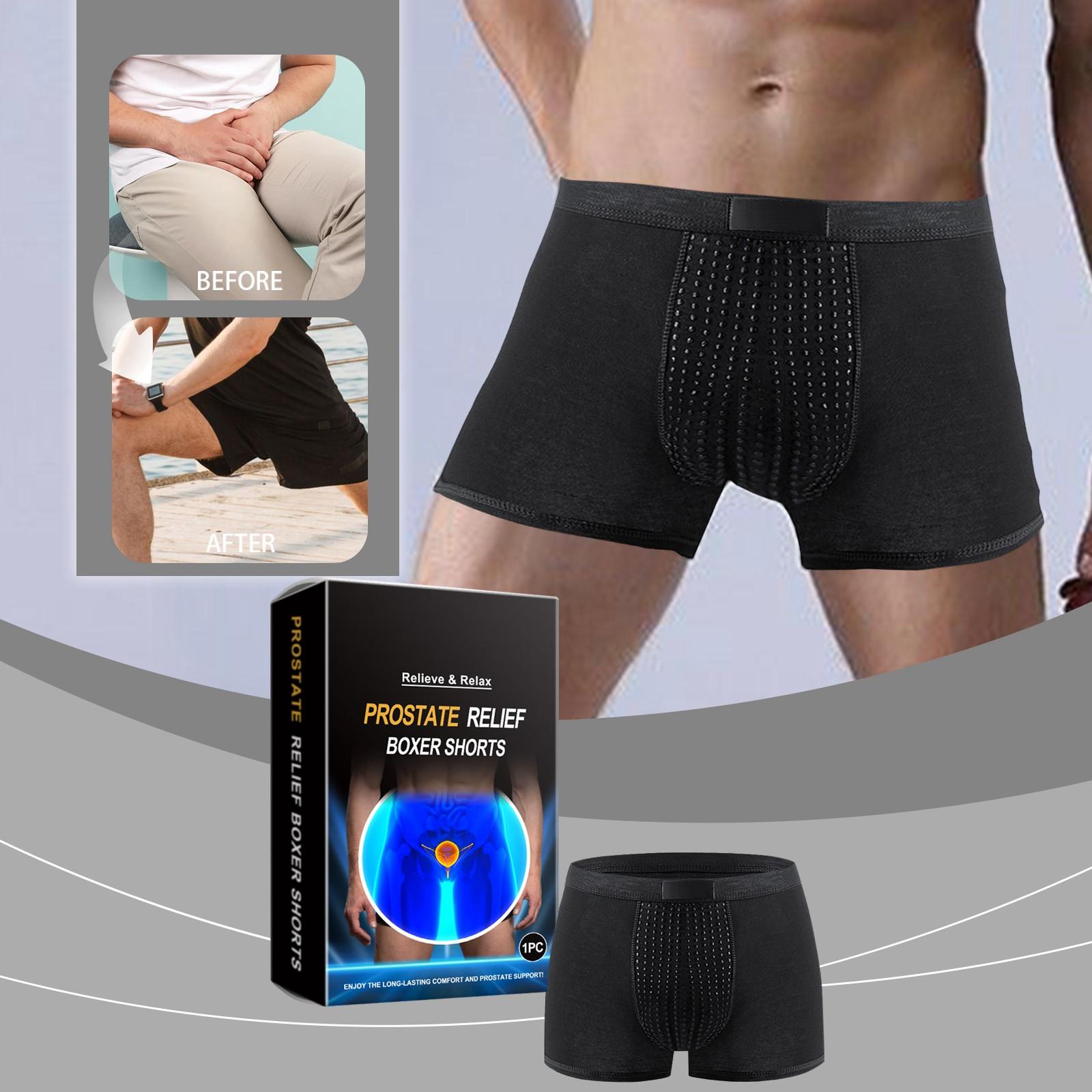 

Специальное мужское удобное нижнее белье для мочеиспускания и дышащее нижнее белье для улучшения частого мочеиспускания. One Size чёрный