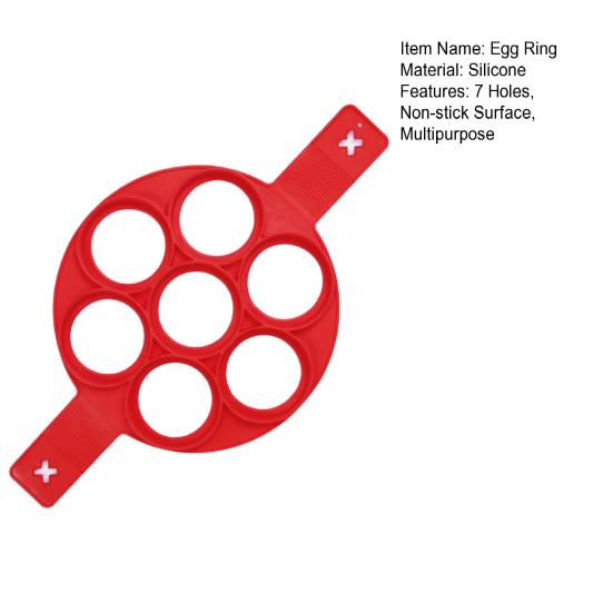 Odolný kroužek na palačinky Rychloupínací DIY Flexibilní silikonové kuchyňské potřeby na smažené vejce