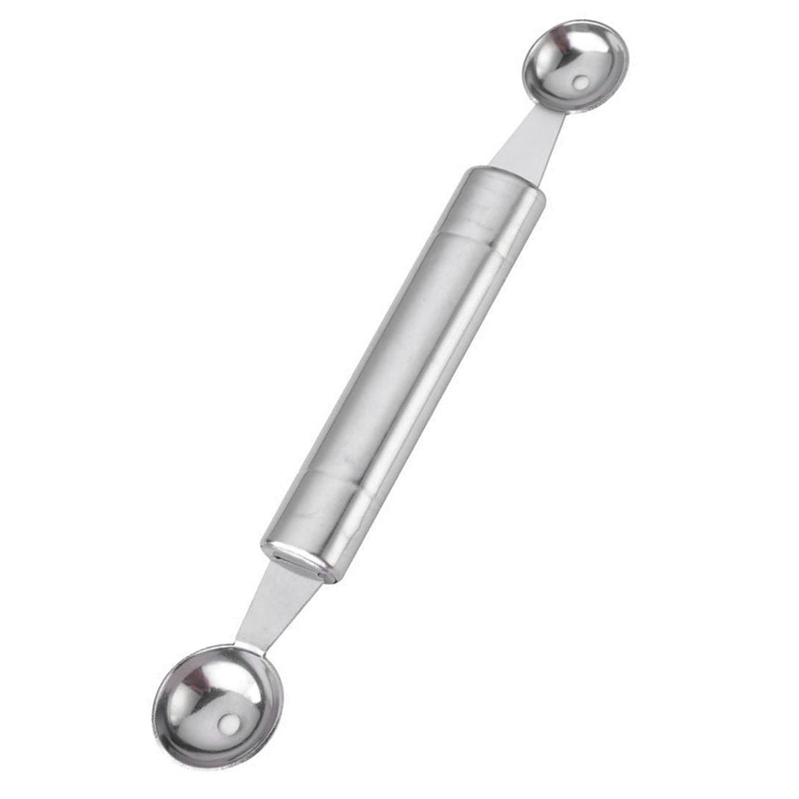 

Melon Baller Double Sided Stainless Steel Comfortable Handle Easy to Clean Ice Cream Scoop for Party Home Fruits Cake