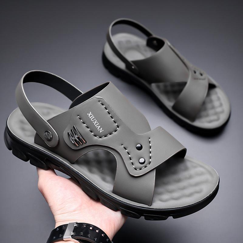 2025 summer new beach shoes dual-purpose men's non-slip and wear-resistant casual sandals going out wading shoes 2025
