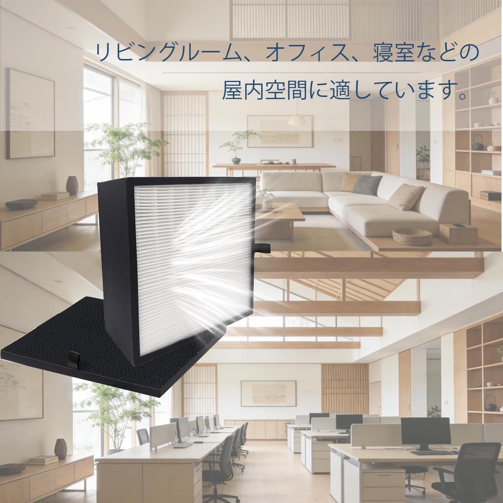 compatible with BALMUDA The Pure Activated carbon HEPA dust collection filter Effective against and pet odors 1 set A01A-WH filter, A01A-P100,