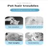 Dog Cat Metal Double Row Teeth Brush Grooming Hair Comb Fur Rake Tool Useful Dog Fur Grooming