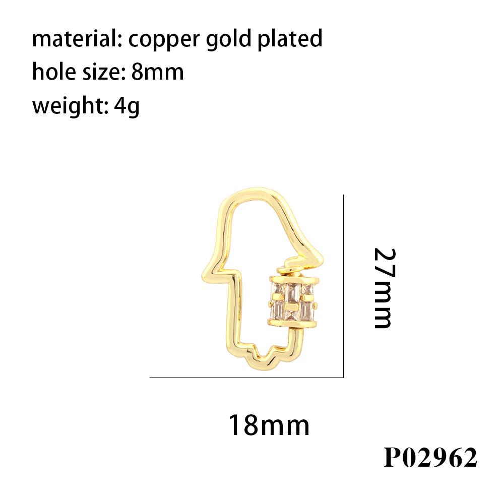 New Color-Preserving Zircon Eye Necklace Bracelet Pendant DIY Heart Jewelry Accessories
