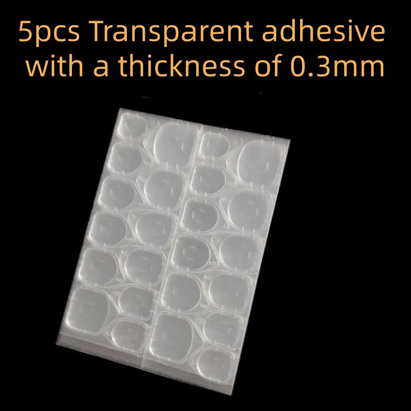 Double Sided Nail Jelly Glue Transparent Fake Nail Art Tape Adhesive Stickers DIY Reusable Nail Accessories