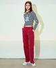 ETRE AU SOMMET Corduroy Bootcut Pants (Deep Pink)