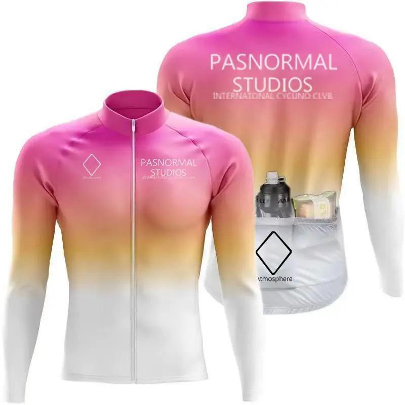 1 Men Women Cycling Long Sleeve Jersey Breathable Quick Dry Performance Top Road Bike Winter
