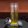 HEENOOR Double-Layer Glass Cup for Men, Home And Office Use, Tea Infuser Mug with Filter, Car Water Bottle XN-9301 265mL