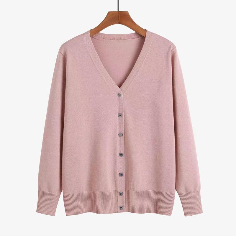Women S Long Sleeve V Neck Cardigan Sweater Casual Style