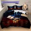 3pcs bedding set Punisher Skull Includes 1 Comforter + 2 Pillowcases, Without Pillow Inserts, Soft Comfortable, Lightweight Breathable, Prin