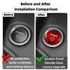 Real Carbon Fiber Car Engine Start Stop Button Interior Trim Cover For Toyota Prius CROWN KLUGER WILDLANDER Auto Accessories