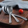 Retro Stainless Steel Spoon Soup Lightweight Portable Picnic Camping Food Spoon Home Kitchen Restaurant Hotel Spoons Tableware