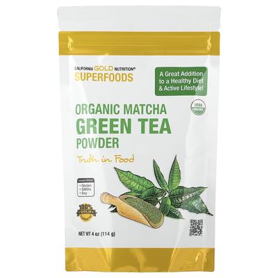 Superfood Organic Matcha Green Tea Powder, 114G(4Oz)
