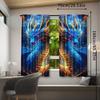 Dragon Totem Printed Curtains Pole Bag Bedroom Living Room Home Decoration Curtain For Area Made Of Polyester