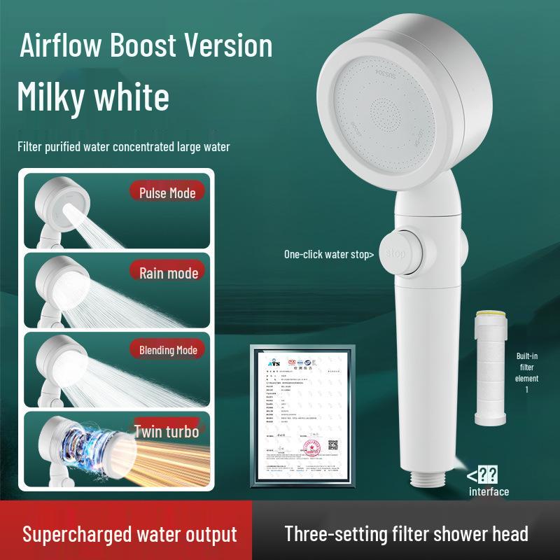 Three-Speed Handheld Rain Shower Head