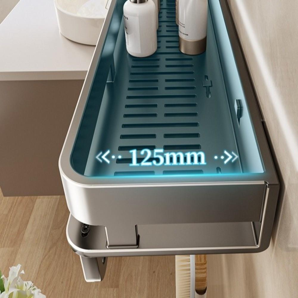 Wear-resistant Bathroom Shelves Moisture-proof Organizer Rack Durable Wall Shelf  Bathroom Storage