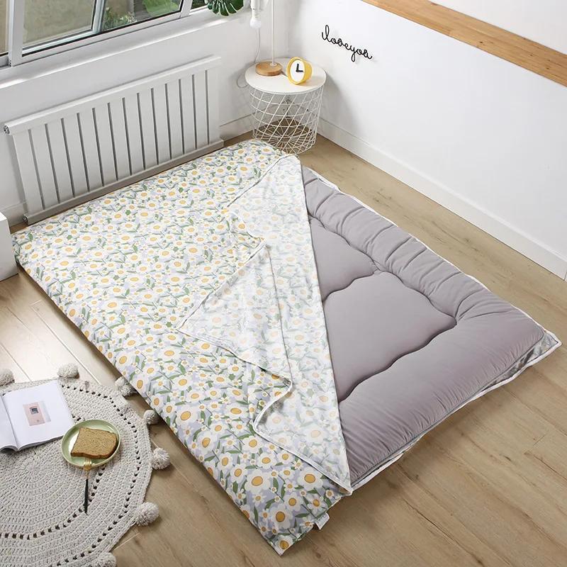 All-Inclusive Floor Bunk Dirty Cushion Cover Comfortable Mattress Cover Dust-Proof Sanded Bed Cover Removable Washable
